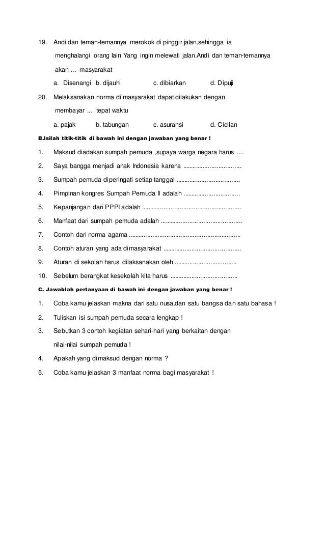 3 Rahasia Soal Uraian PKN Kelas 9 Semester 1 dari Buku Digital Madrasah