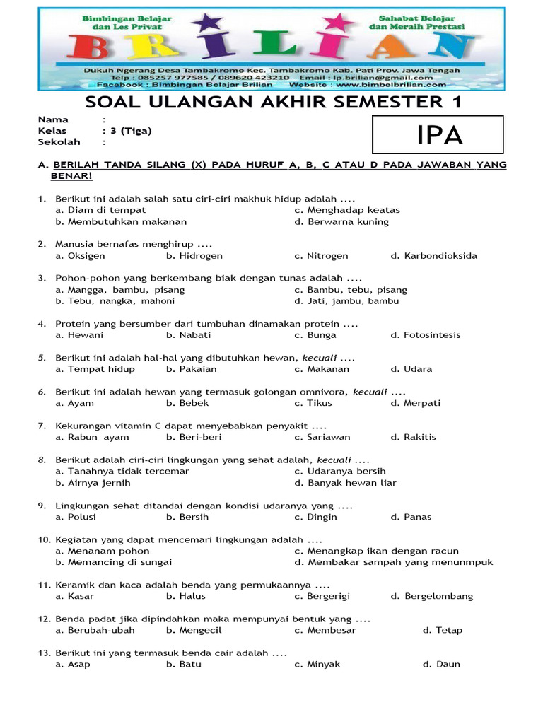 5 Contoh Soal IPA Kelas 3 SD Tema Sampah yang Wajib Dikuasai di 2026