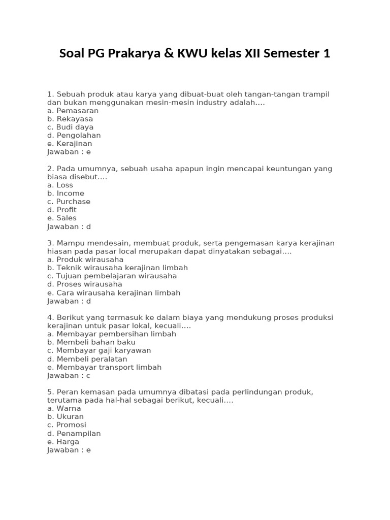 Ternyata 5 Soal KWU Kelas 12 Semester 1 Paling Sering Diujikan (Plus Latihan Song and Poem)