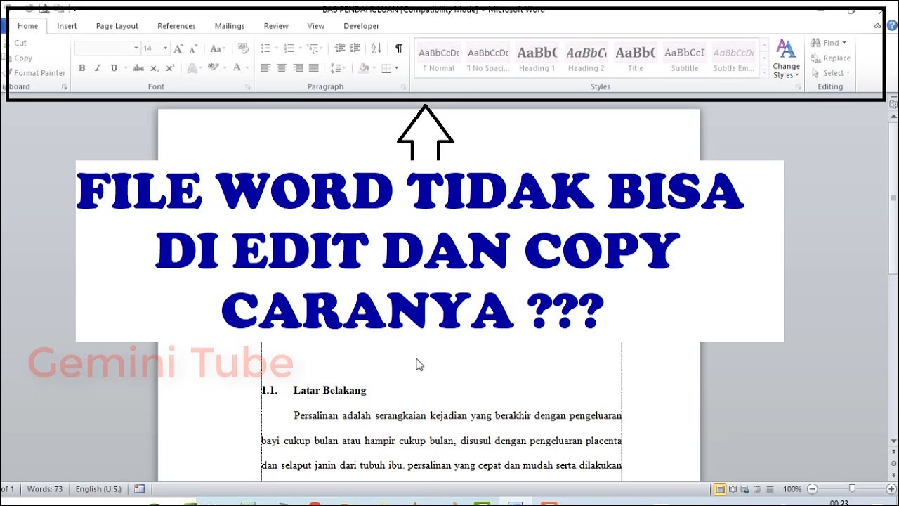 3 Cara Mengubah MS Word Read Only ke Mode Edit Tanpa Ribet, Terbukti Ampuh 3 Cara Mengubah MS Word Read Only ke Mode Edit Tanpa Ribet, Terbukti Ampuh