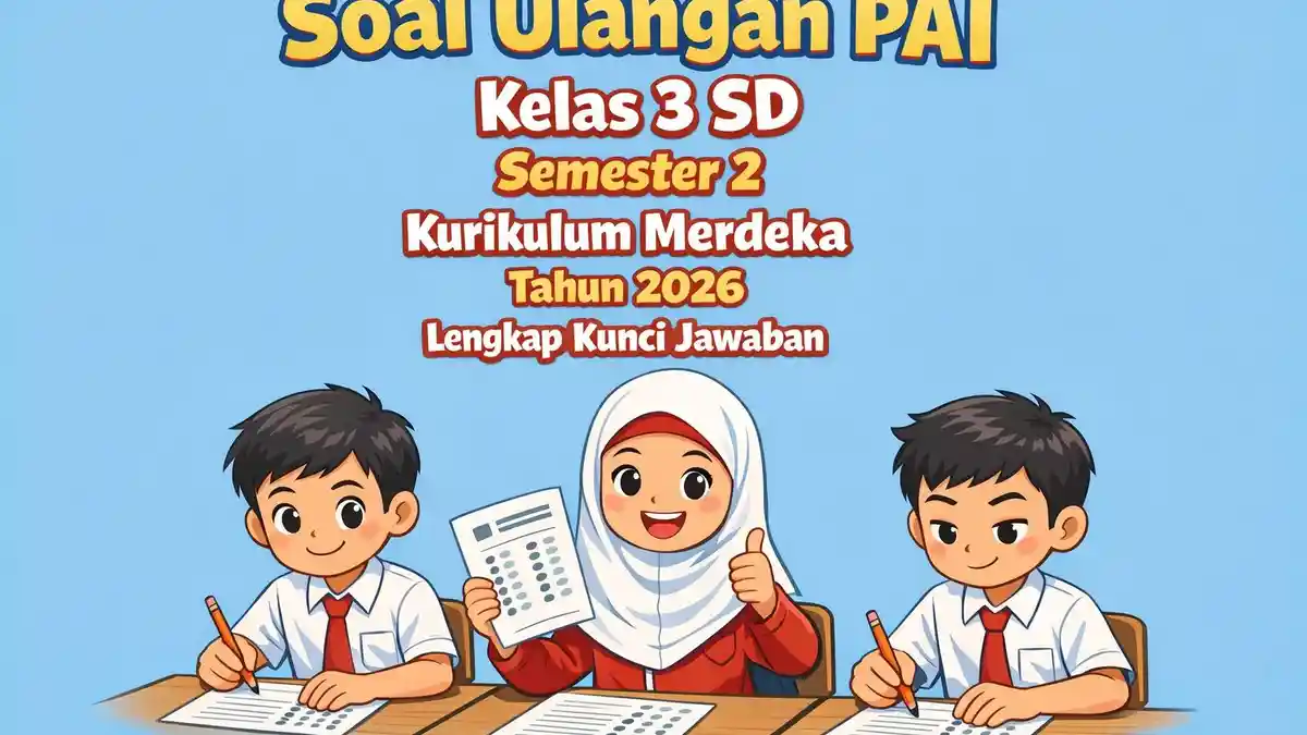 40 Contoh Soal UTS PAI Kelas 3 SD Semester 1 yang Wajib Dipelajari Sebelum Ujian