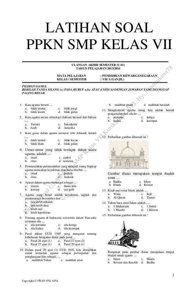 40 Soal PKN Kelas 7 Bab 1 Ternyata Bisa Bikin Nilaimu Naik Drastis, Ini Buktinya 40 Soal PKN Kelas 7 Bab 1 Ternyata Bisa Bikin Nilaimu Naik Drastis, Ini Buktinya