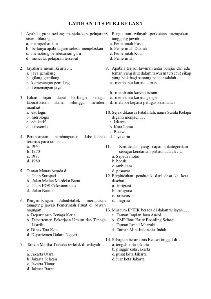 Akhirnya Tersedia 45 Soal UAS Bahasa Indonesia Kelas 7 Semester 1 Lengkap dengan Jawabannya