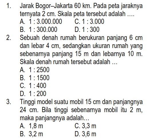 10 Contoh Soal Matematika Kelas 5 Semester 2 Tentang Skala yang Sering Muncul di Ujian, Wajib Kamu Kuasai!