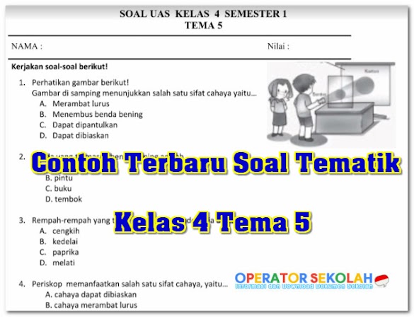 10 Contoh Soal Tematik Kelas 4 Tema 5 Subtema 2 yang Sering Muncul di Ujian 2026