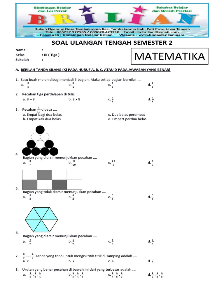 7 Contoh Soal Tematik Kelas 3 SD Semester 2 2026 yang Terbukti Bikin Murid Sukses 7 Contoh Soal Tematik Kelas 3 SD Semester 2 2026 yang Terbukti Bikin Murid Sukses