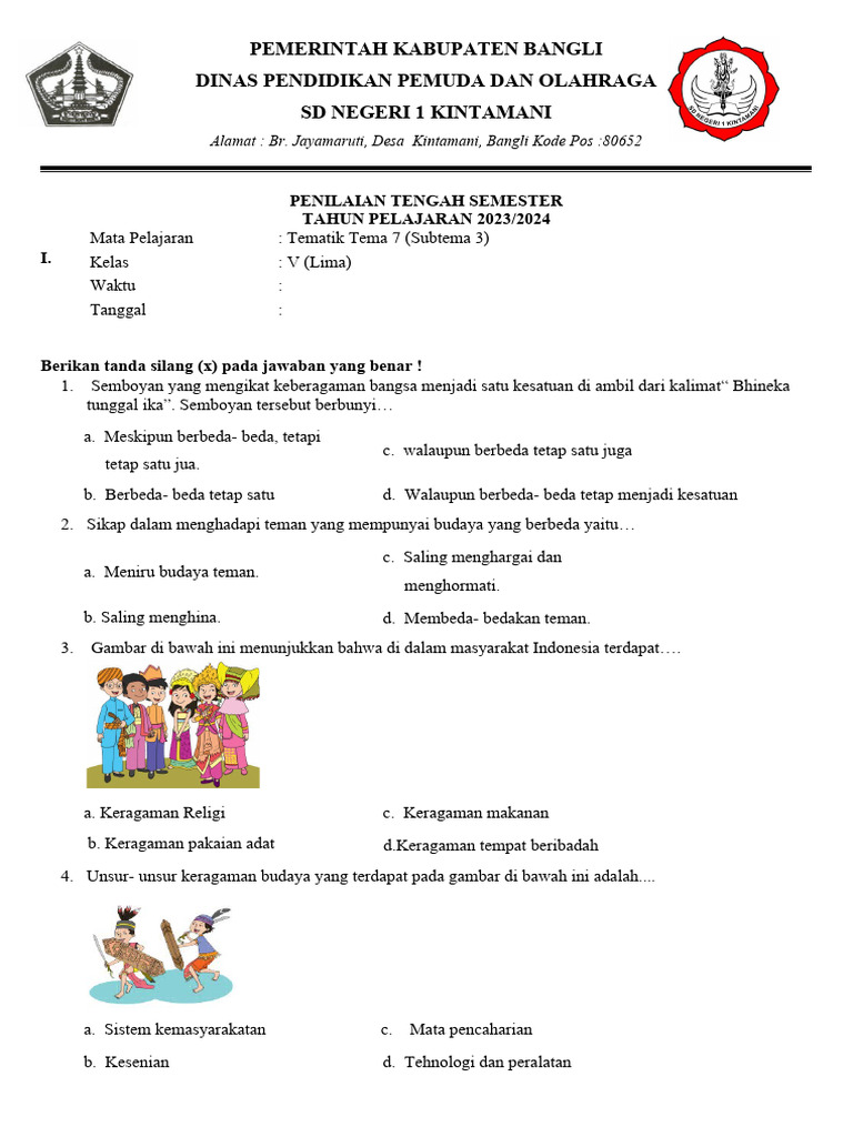 Terbukti 5 Contoh Soal Tematik Kelas 5 Tema 7 Subtema 2 Objektif yang Meningkatkan Nilai