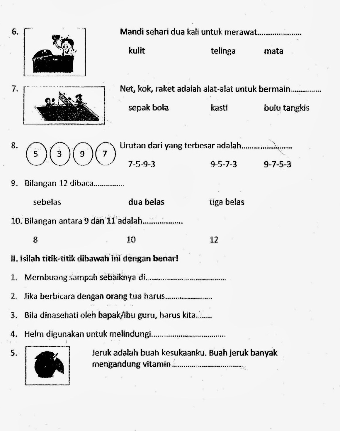 Terbukti Contoh Soal UAS Kelas 1 SD Semester 2 Kurikulum 2013 Wajib Diketahui Sebelum Ujian