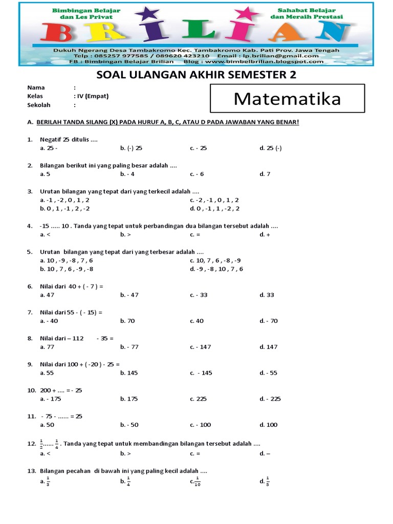 Ternyata Ini 7 Contoh Soal Matematika Kelas 4 Semester 2 Revisi 2018 yang Sering Muncul di Ujian PPG 2026