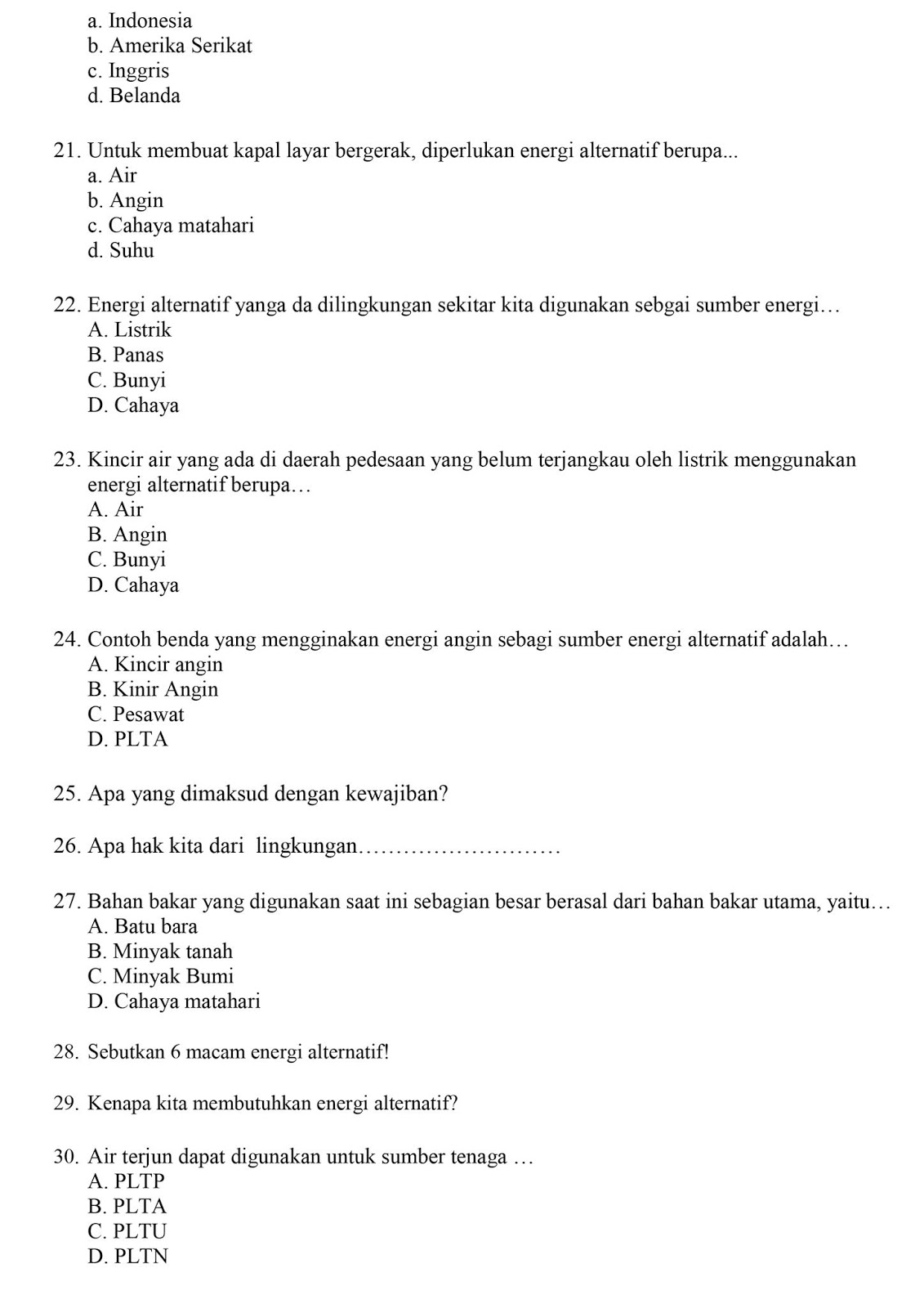 Ternyata Ini Dia Contoh Soal Tematik Kelas 4 Tema 2 Sub Tema 3 yang Wajib Dikuasai Siswa Sebelum Ulangan