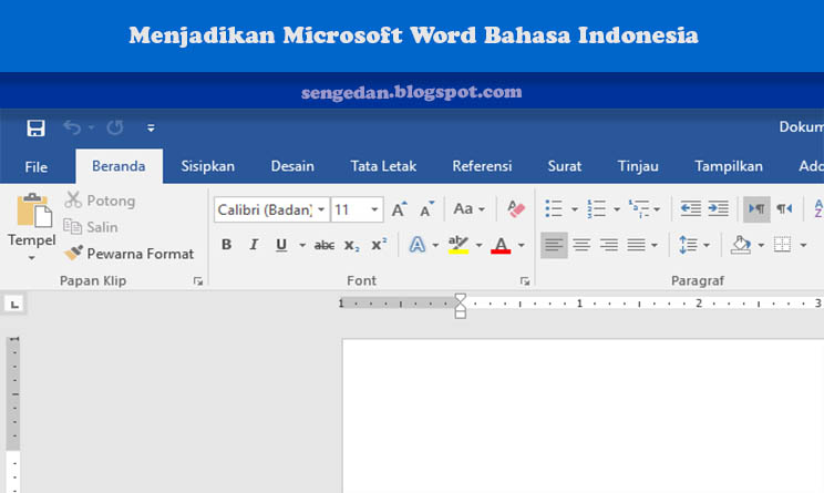 cara mengubah ms word menjadi bahasa indonesia