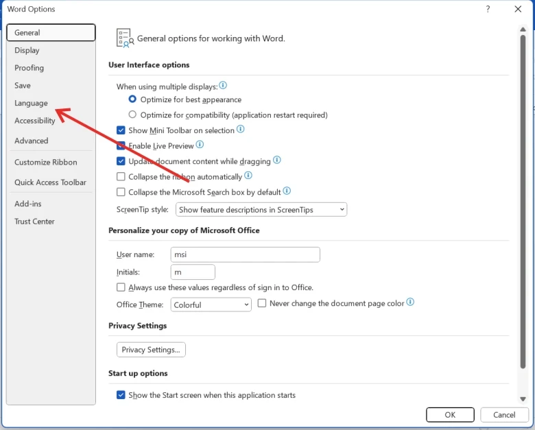 Cara Mengubah Bahasa Microsoft Word menjadi Bahasa Indonesia