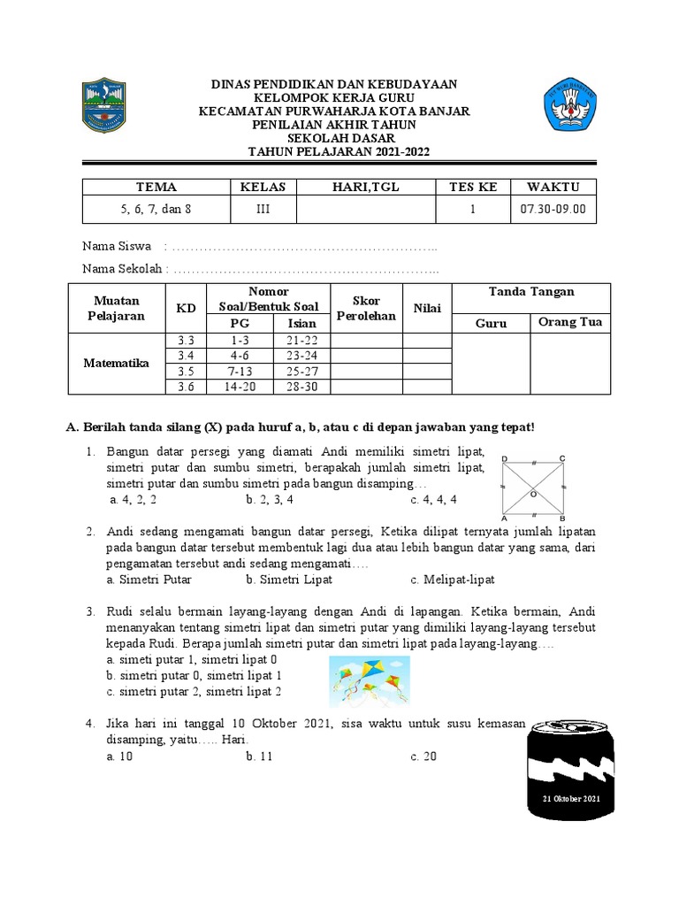 download soal pat matematika kelas 3 sd berlian: 5 trik jitu naikkan nilai